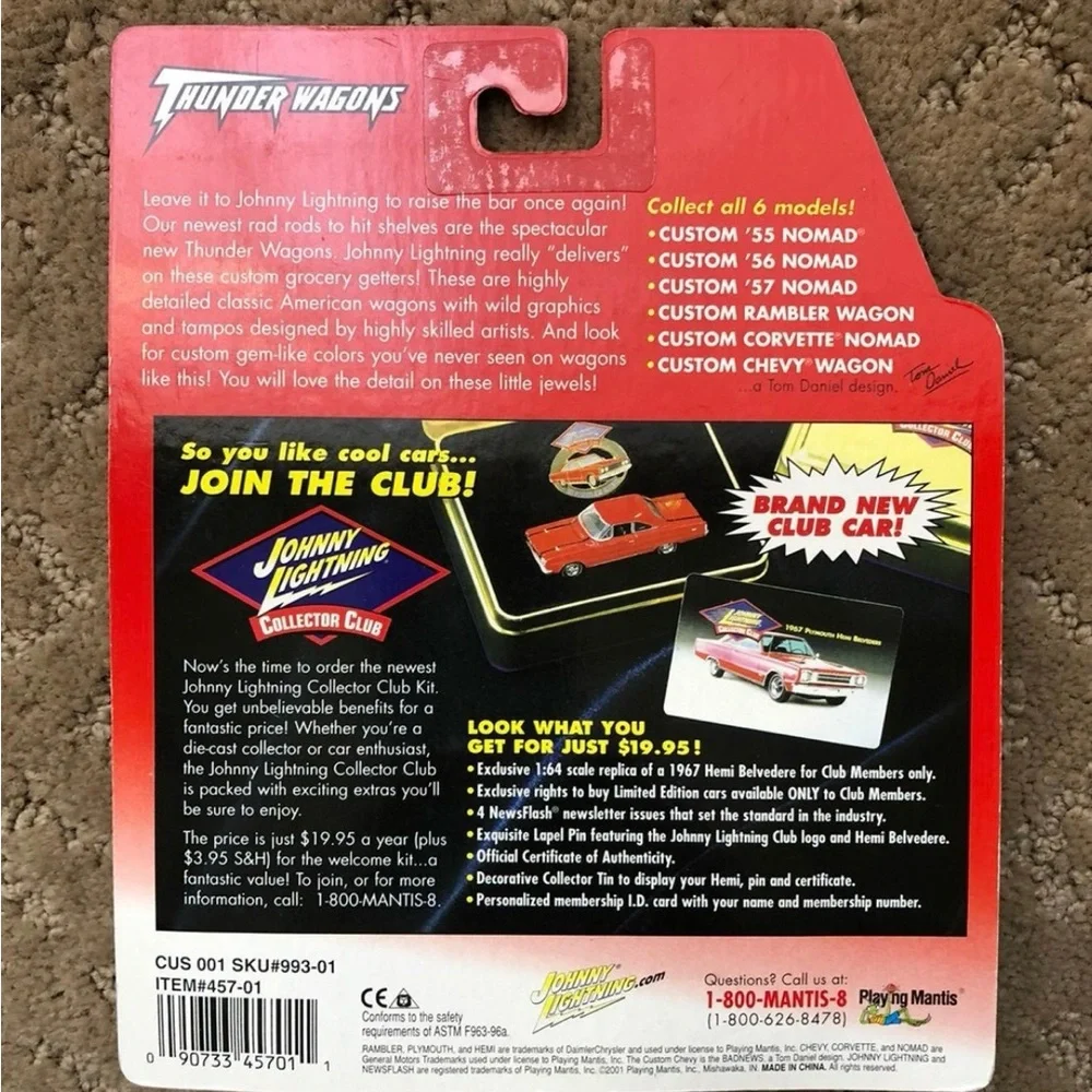 Johnny Lightning Thunder Wagons Custom Chevy Wagon Diecast 1/64 - Picture 5 of 5
